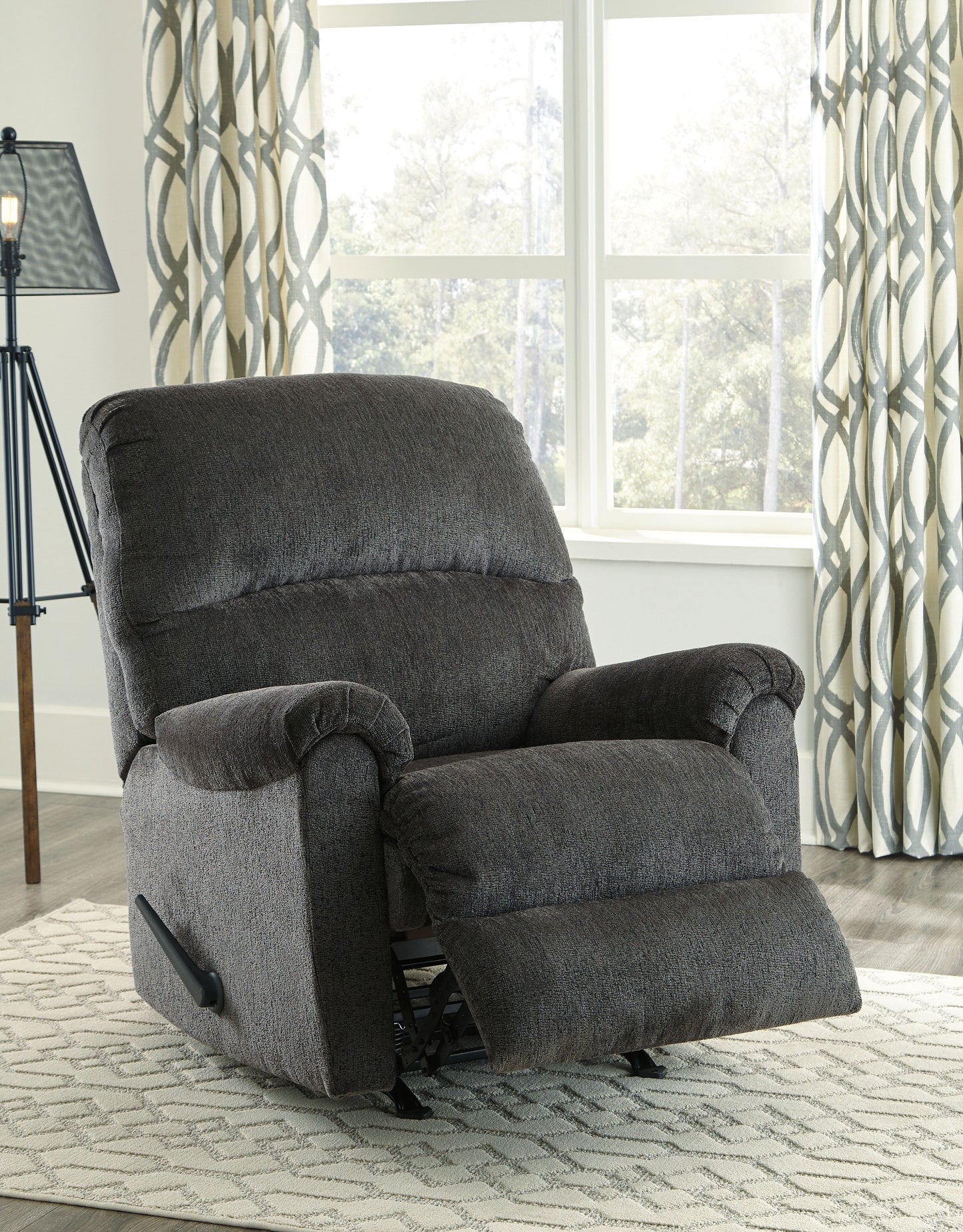 Ballinasloe - Rocker Recliner - Fabric - Smoke