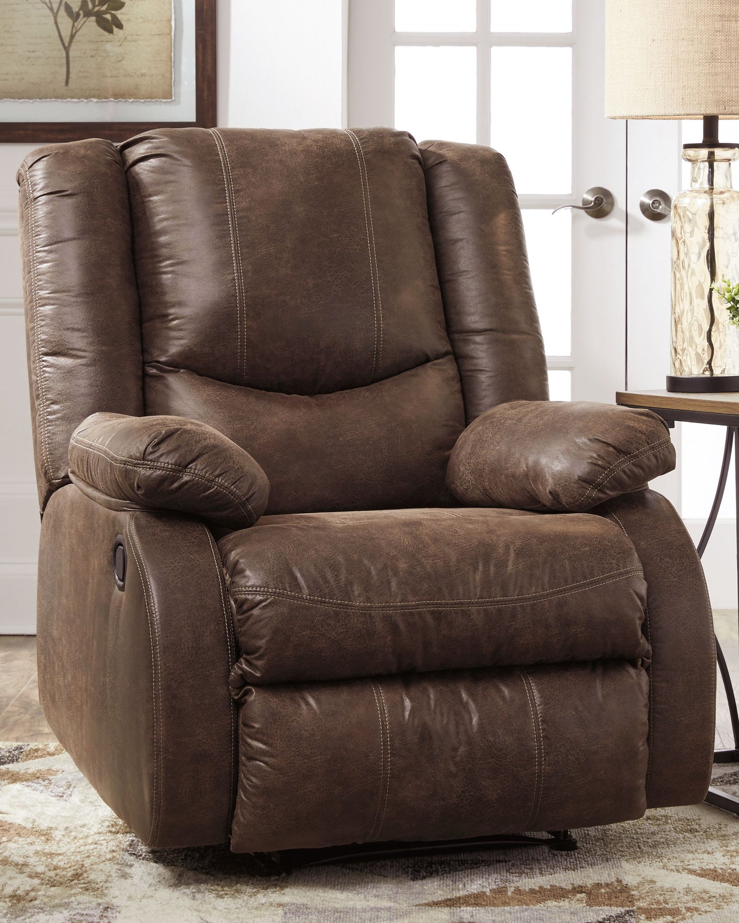 Bladewood - Zero Wall Recliner - Faux Leather - Coffee