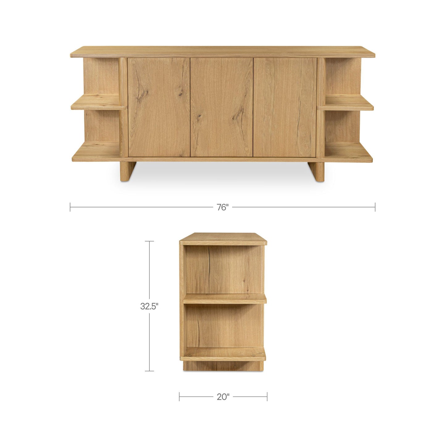 Casey - Sideboard - Rustic / Oak / Natural