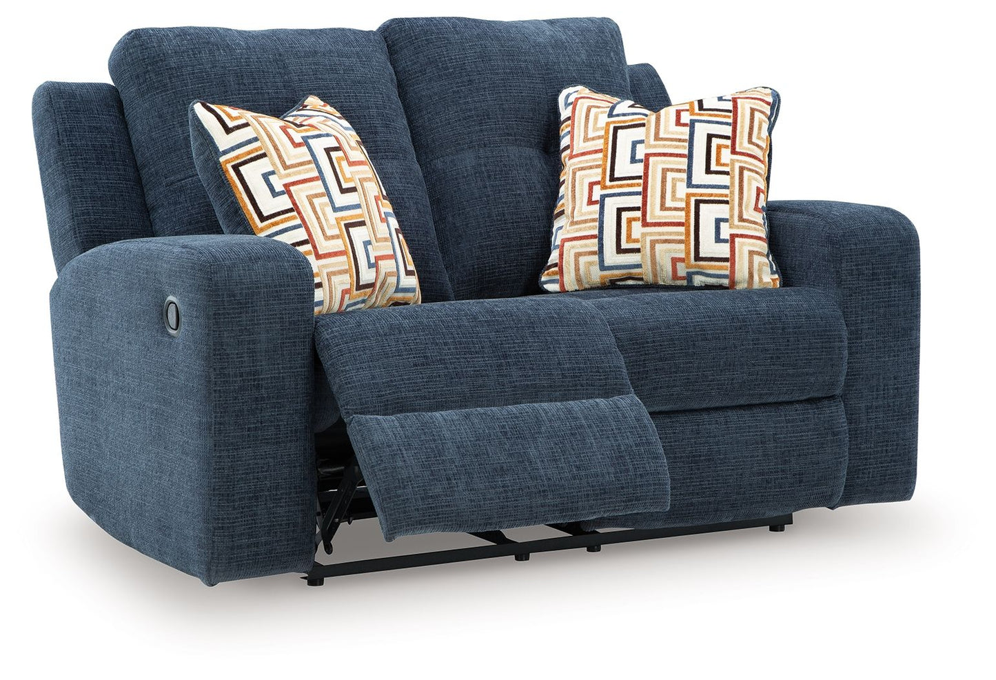 Danum - Reclining Loveseat - Fabric - Ink