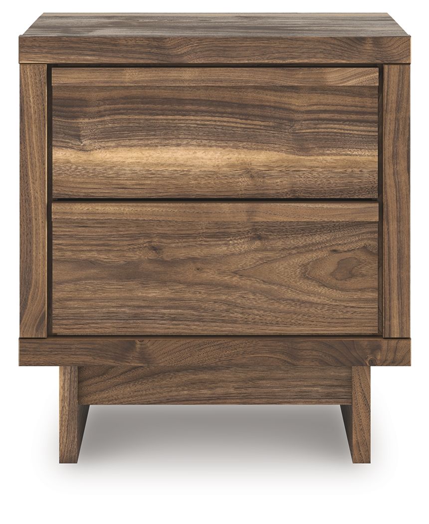 Chirason - Brown - Two Drawer Night Stand