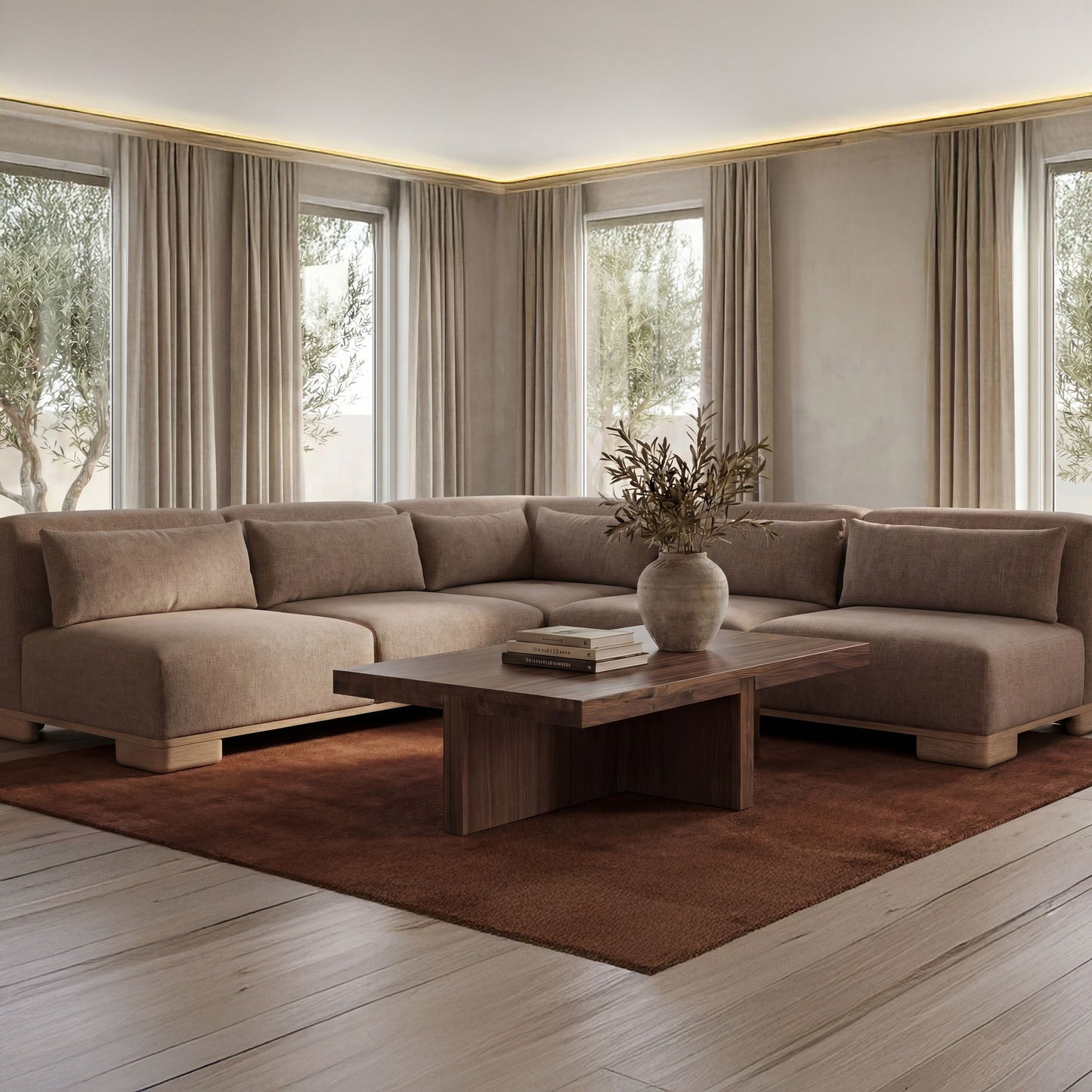 Folke - Coffee Table - Walnut / Brown