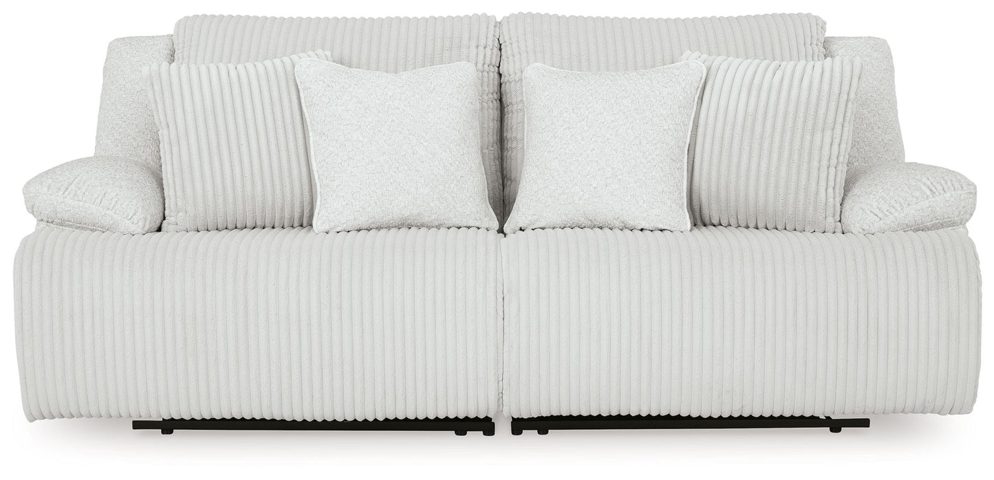 Top Tier - Alloy - 2-Piece Sectional Loveseat With RAF And LAF Recliner
