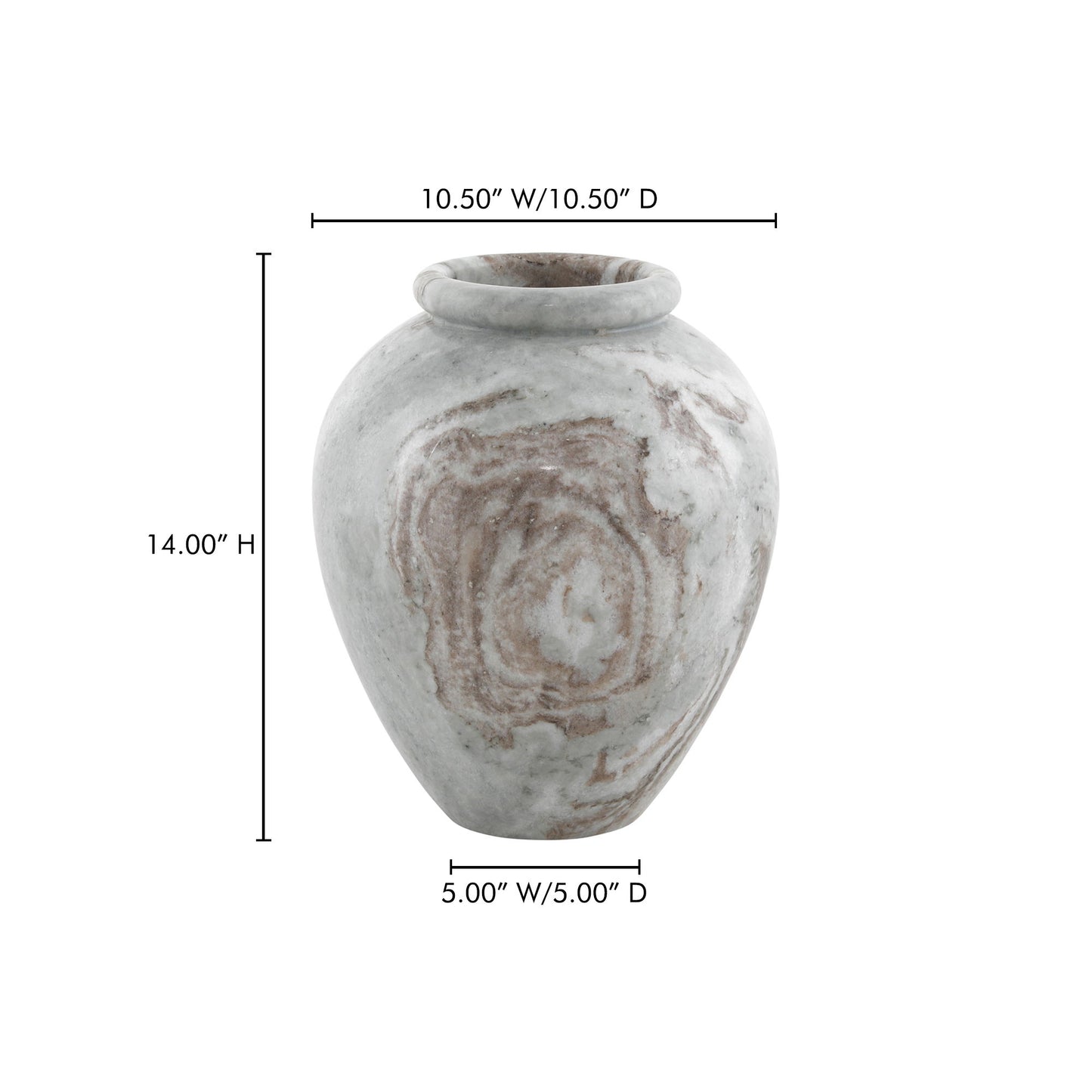 Didion - Vase - Torrento Marble