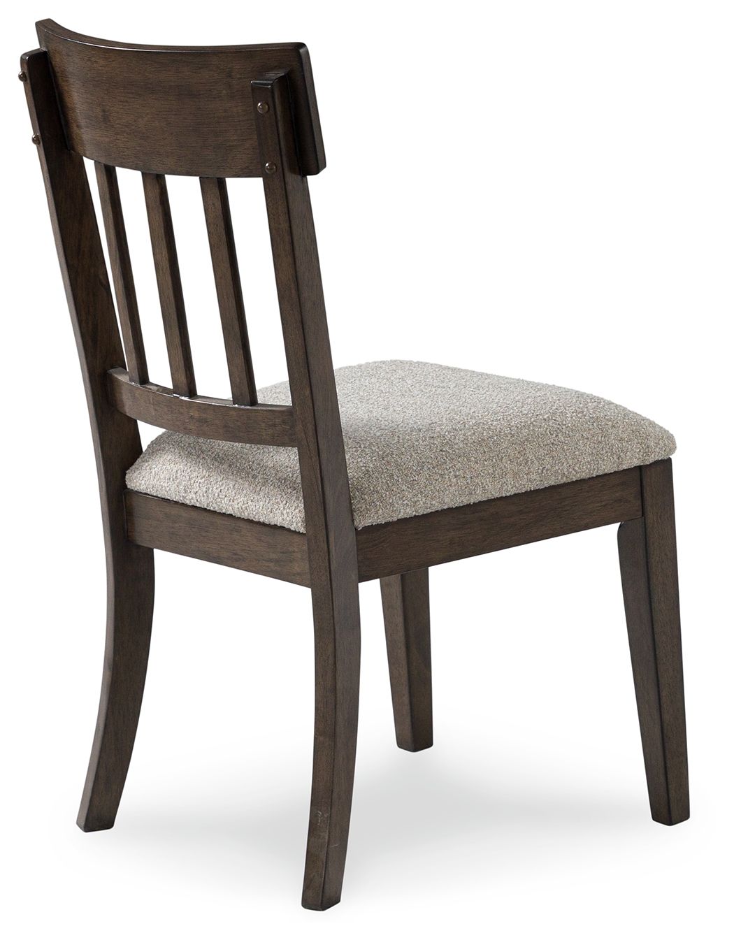 Veramond - Gray / Dark Brown - Dining Upholstered Slat Back Side Chair (Set of 2)