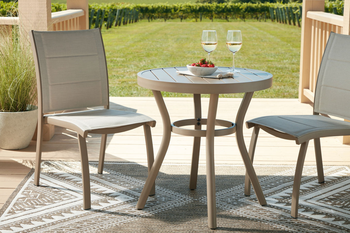 Mission Beach - Chairs With Table Set (Set of 3) - Beige
