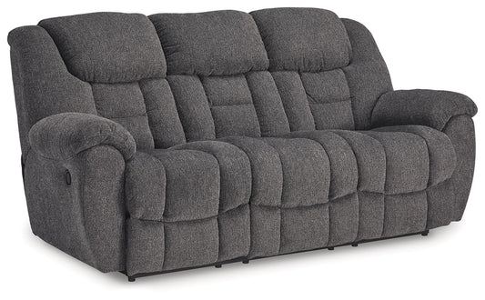 Foreside - Reclining Sofa - Fabric - Charcoal