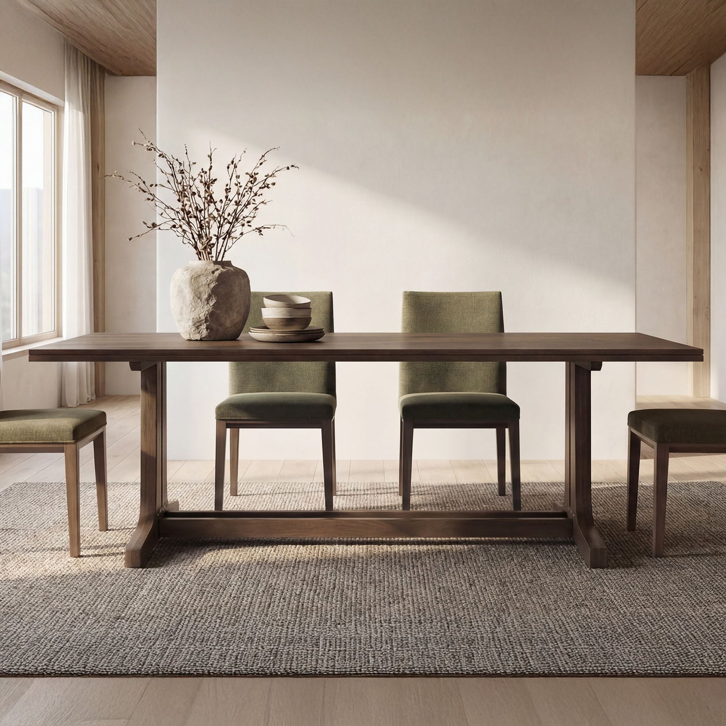 Samuel - Dining Table - Dark Brown
