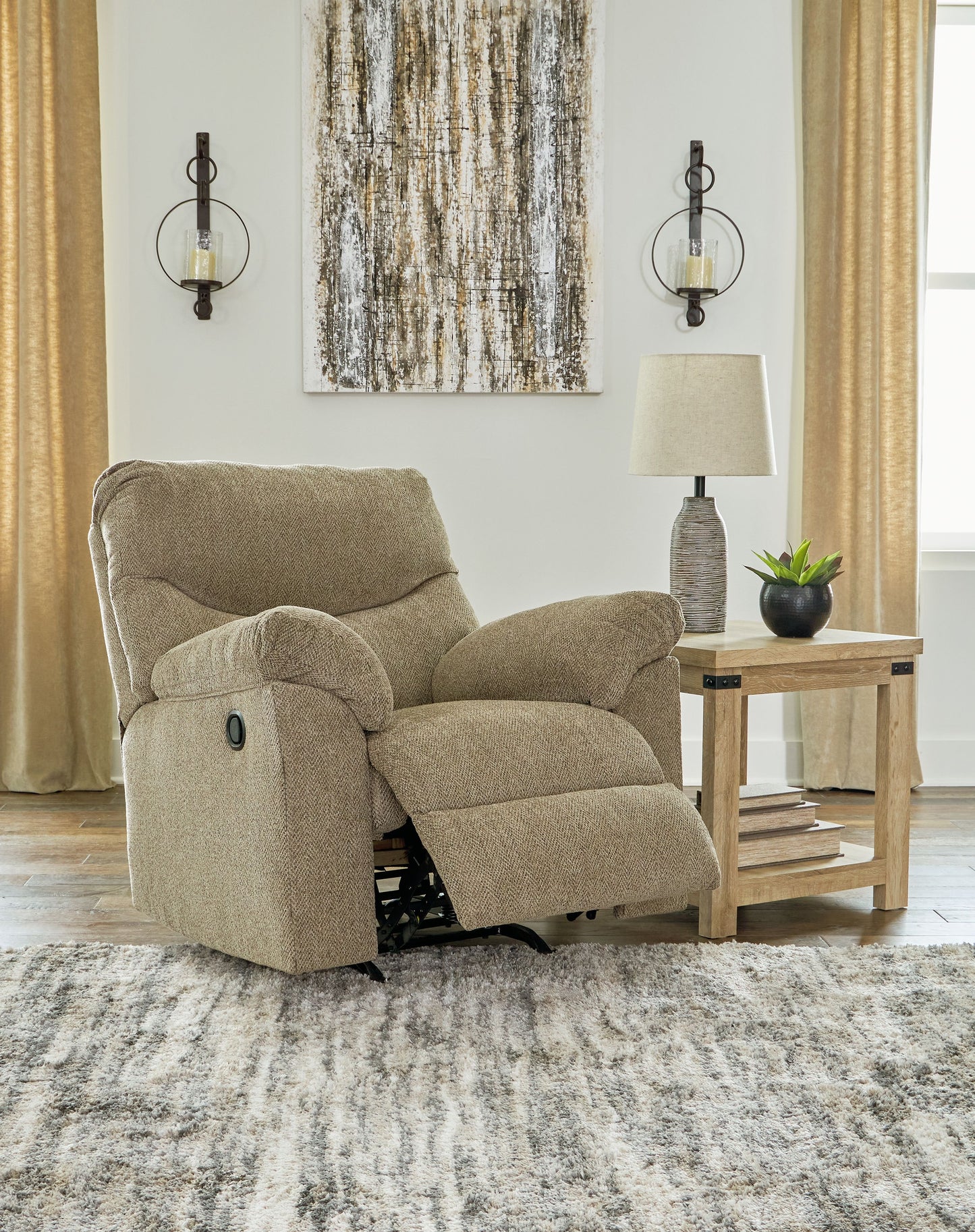 Alphons - Rocker Recliner - Fabric - Briar