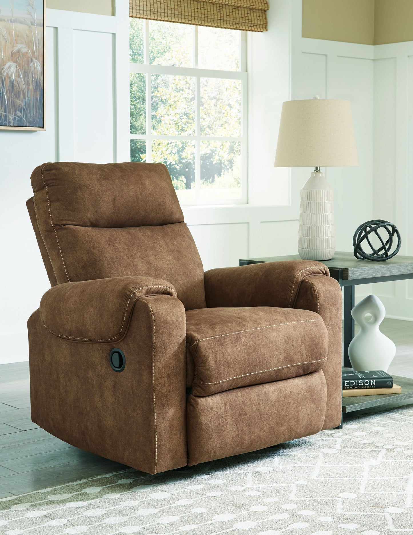 Edenwold - Rocker Recliner - Faux Leather - Brindle