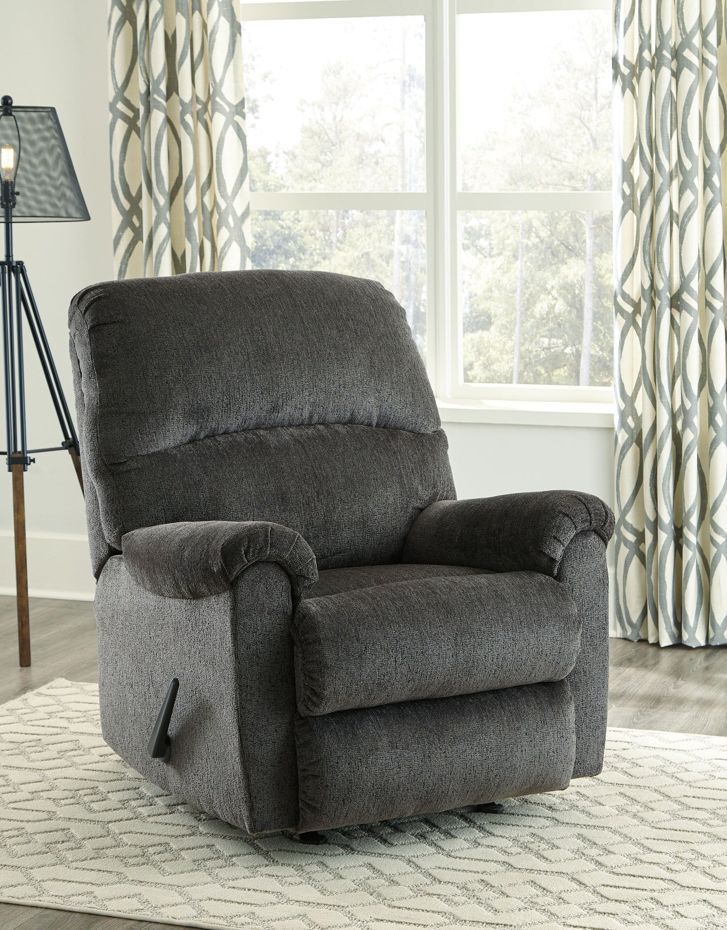 Ballinasloe - Rocker Recliner - Fabric - Smoke