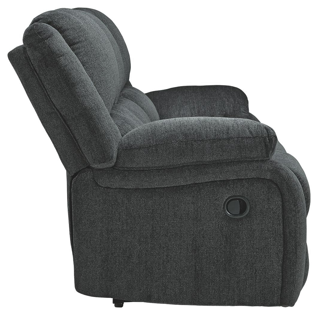 Draycoll - Slate - Reclining Sofa - Fabric