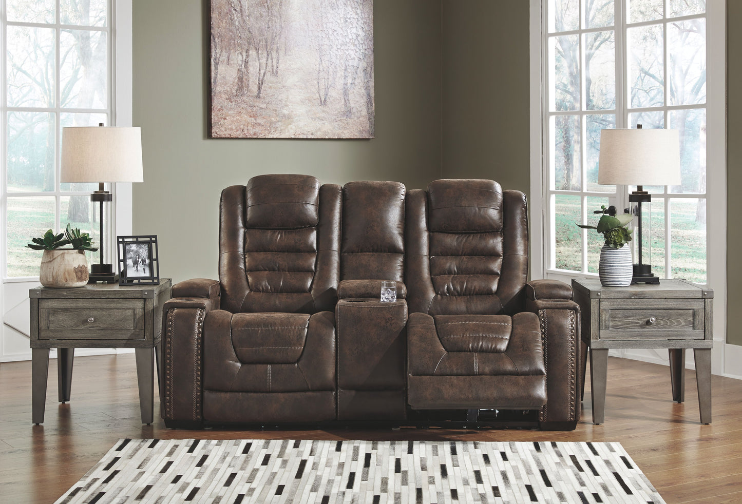 Game - Bark - PWR REC Loveseat/Con/Adj HDRST