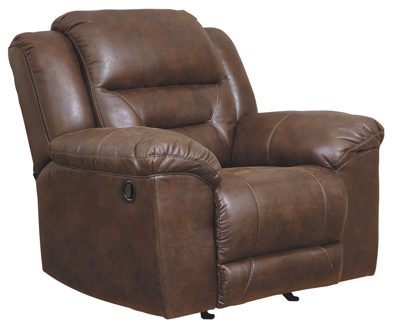 Stoneland - Rocker Recliner - Faux Leather - Chocolate