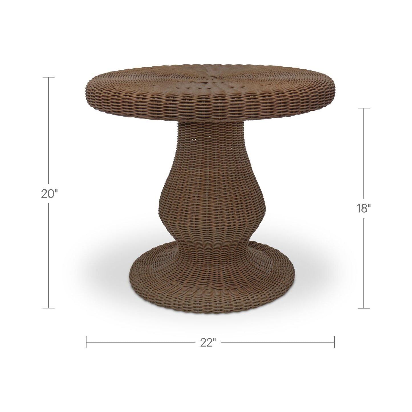 Emmeline - Outdoor Side Table - Natural