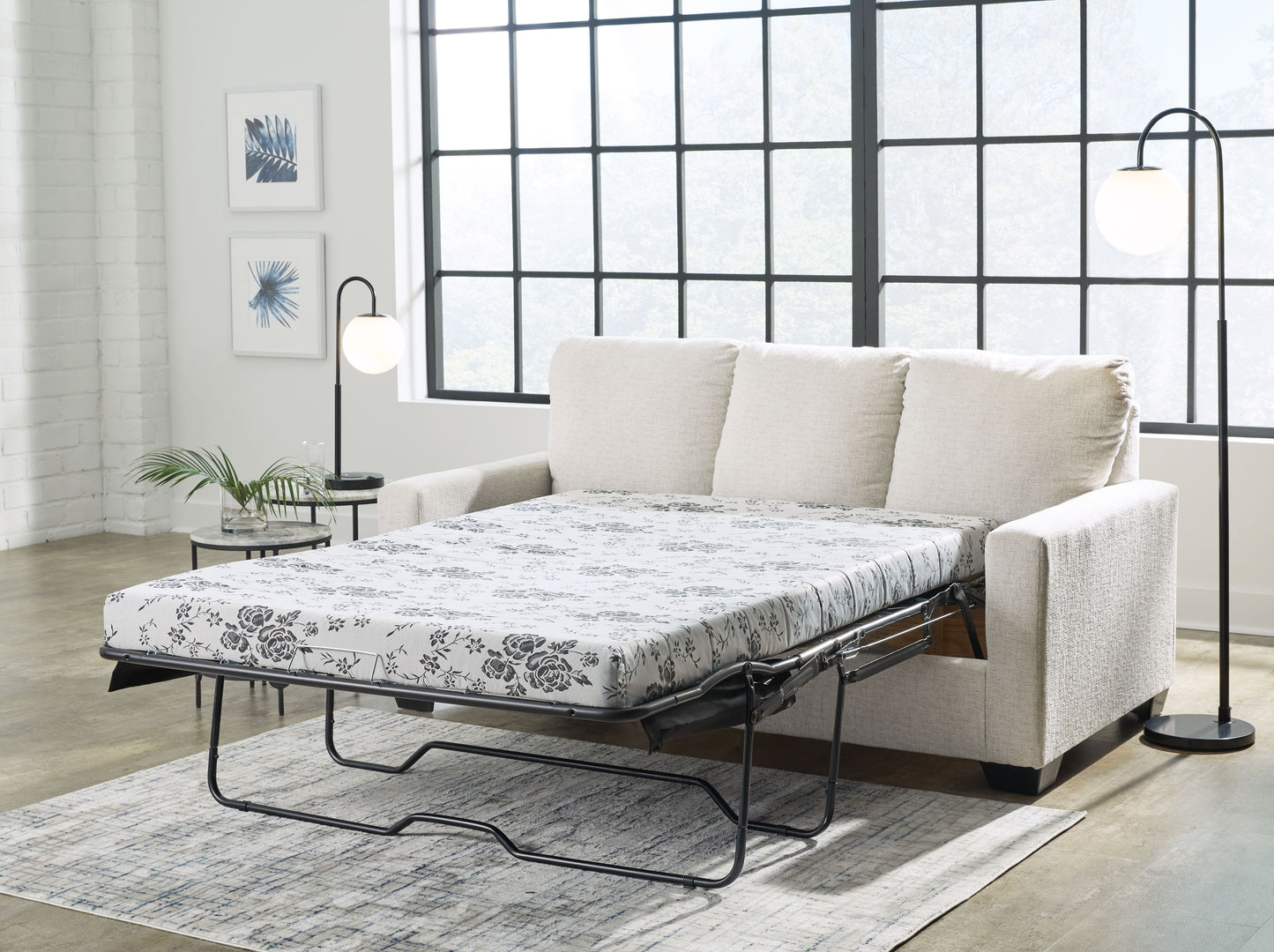 Rannis - Full Sofa Sleeper - Fabric - Snow