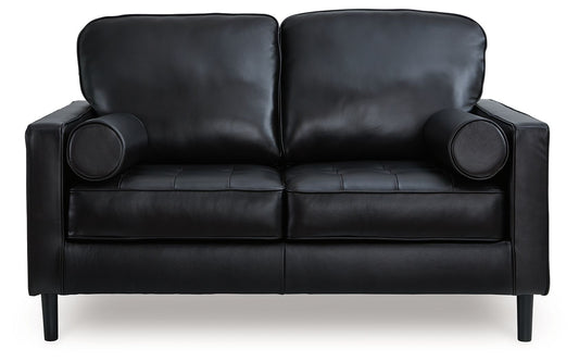 Bryceview - Loveseat - Leather Match - Onyx