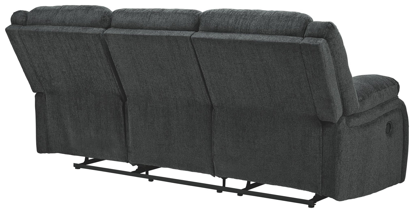 Draycoll - Slate - Reclining Sofa - Fabric