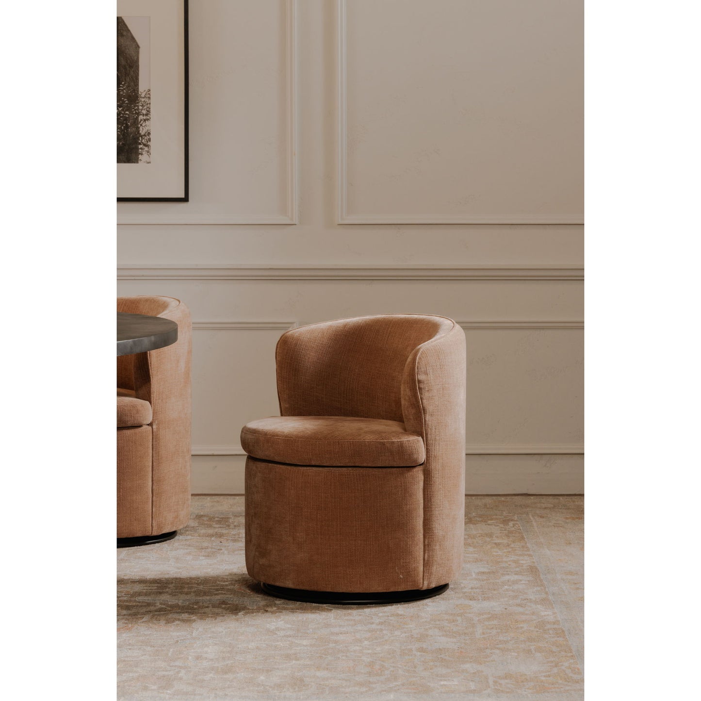 Dane - Swivel Chair - Heritage Pink