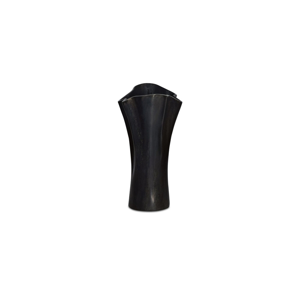 Yeri - Cast Aluminum Vase - Black