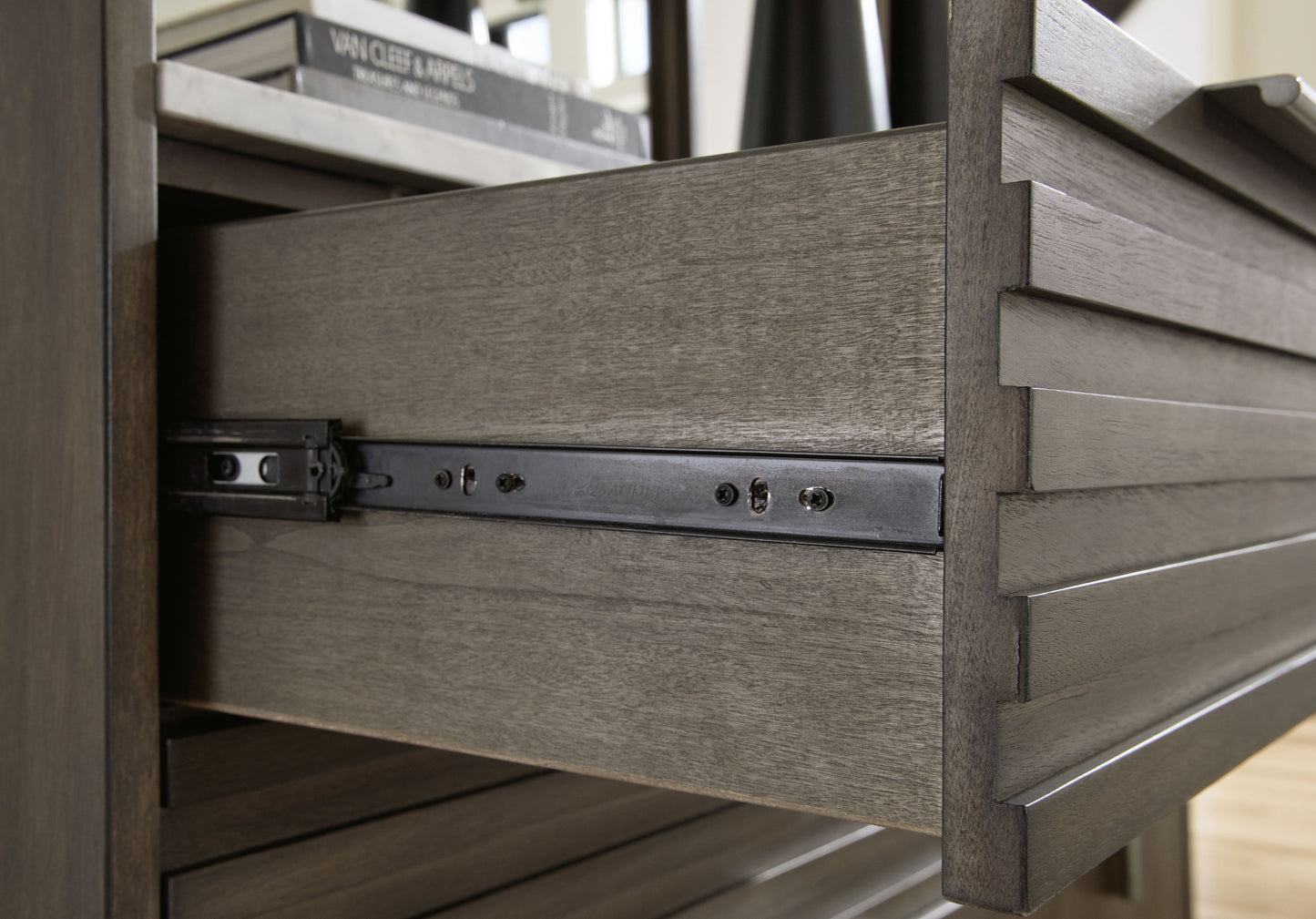 Arkenton - Grayish Brown / White - Two Drawer Night Stand