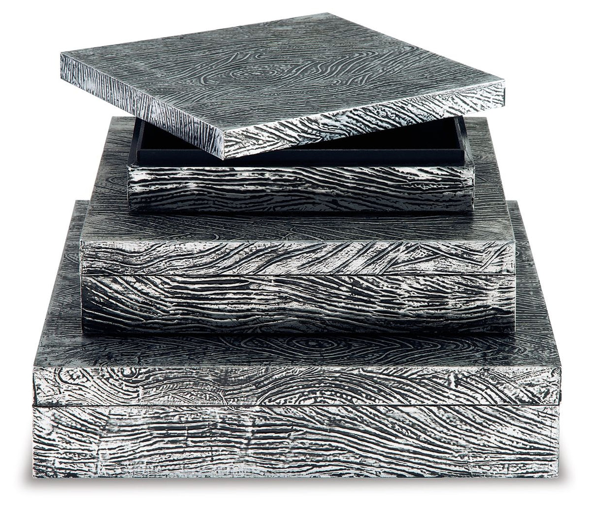 Keldy - Box Set (Set of 3) - Antique Pewter Finish