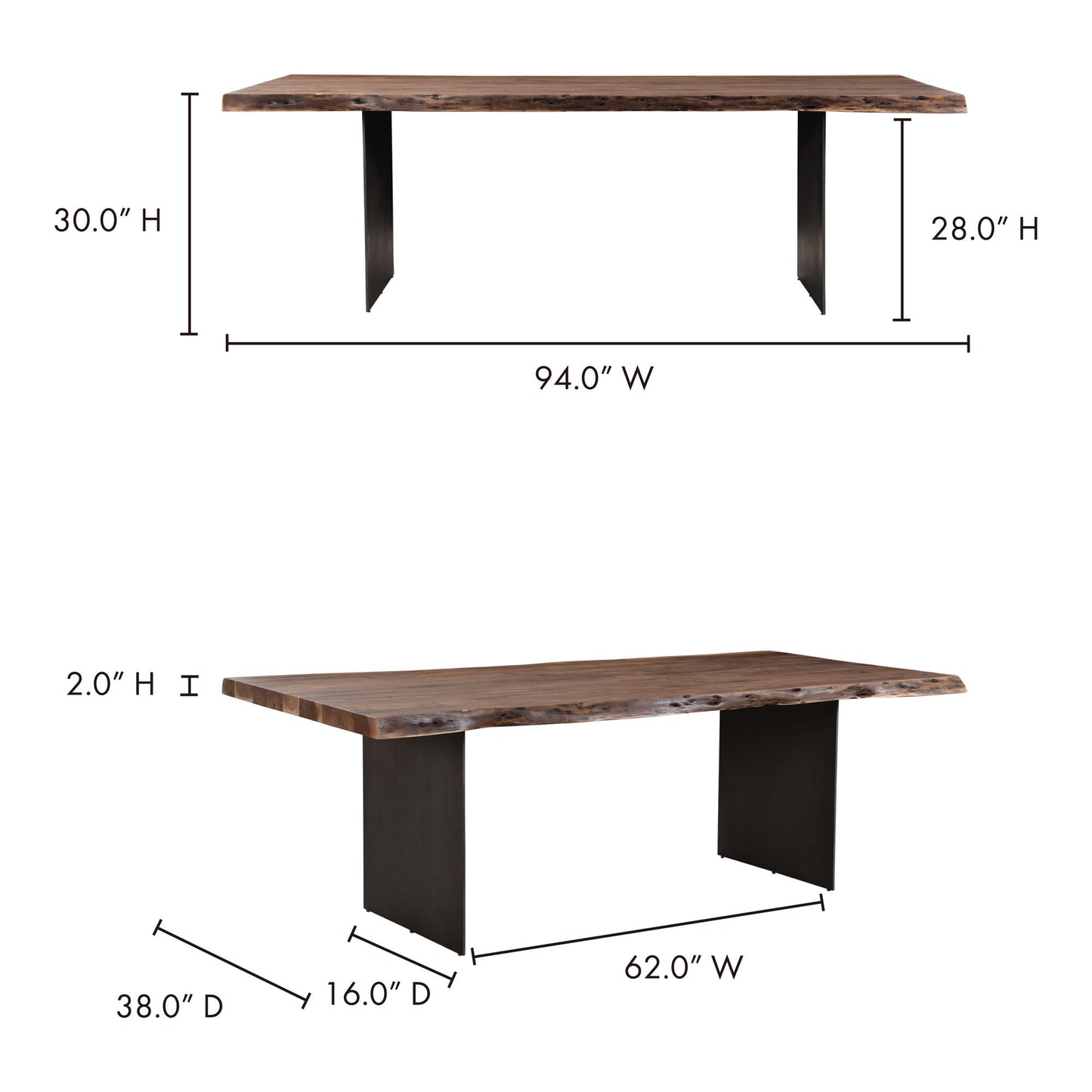 Howell - Dining Table - Natural Stain