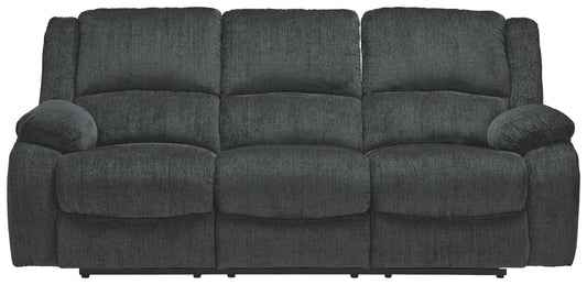 Draycoll - Reclining Power Sofa - Fabric - Slate