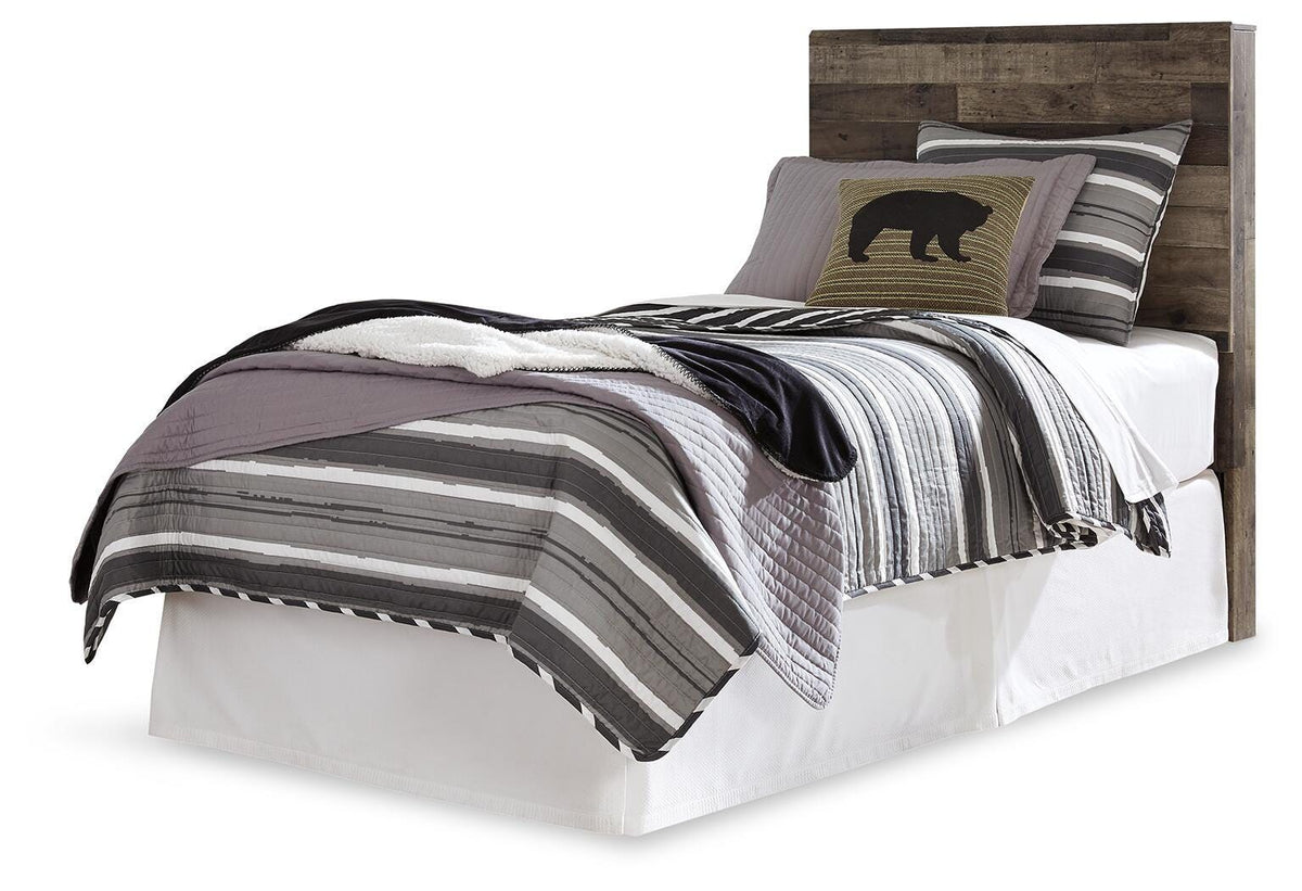 Derekson - Twin Panel Headboard - Multi Gray - Wood