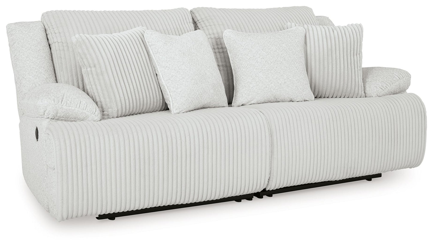 Top Tier - Alloy - 2-Piece Sectional Loveseat With RAF And LAF Recliner