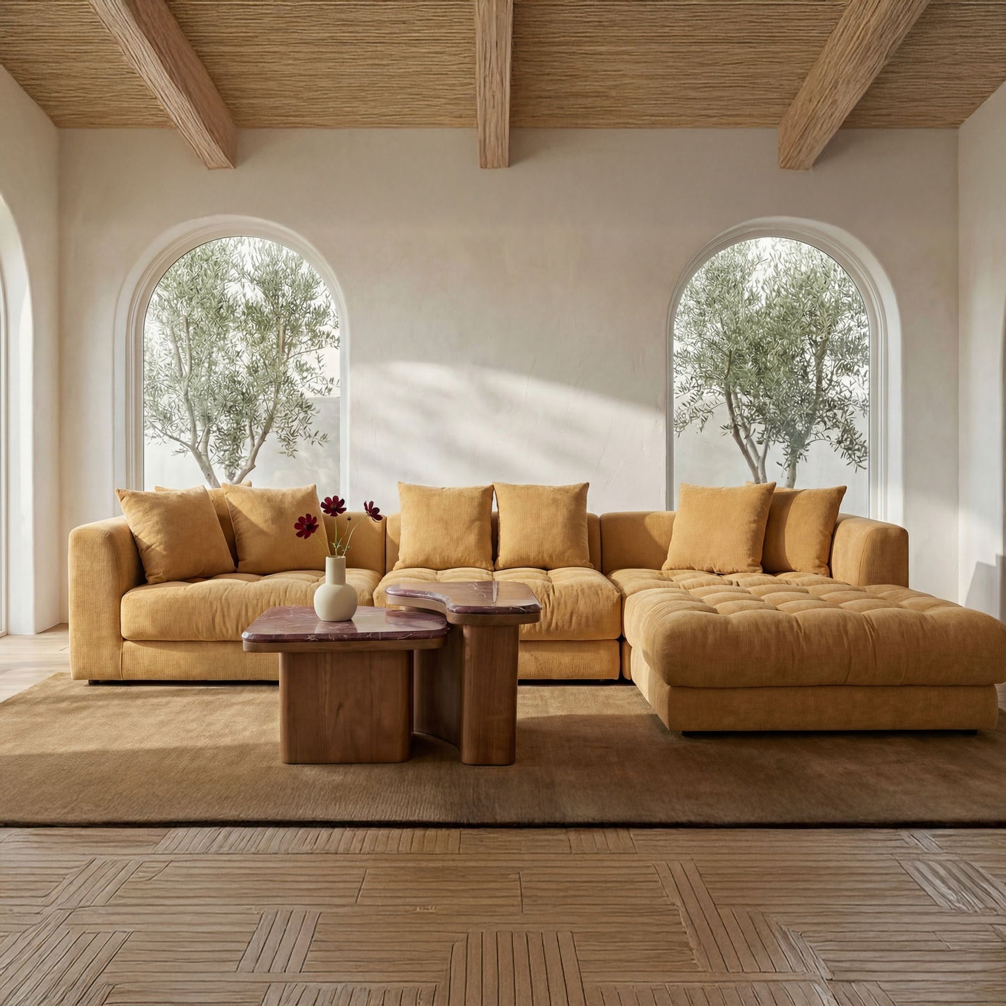 Abi - Nesting Coffee Table - Levante Marble