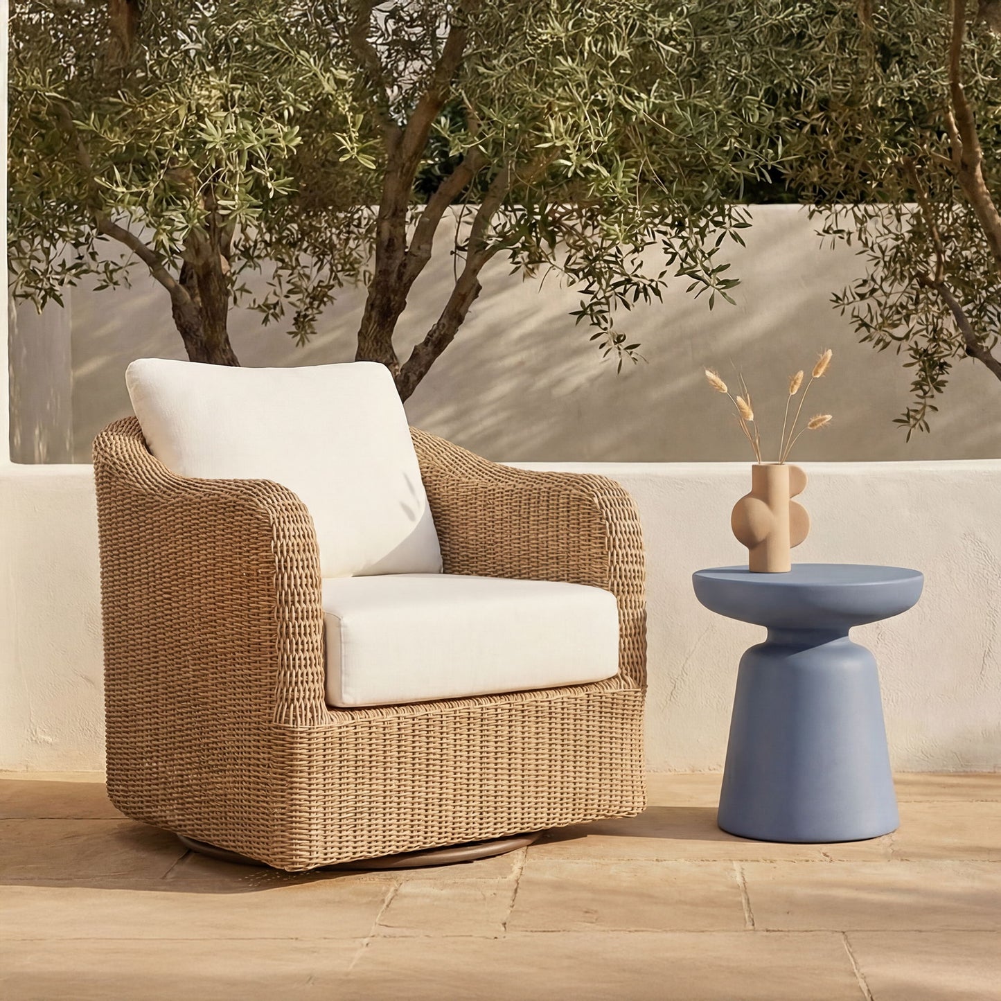 Ruth - Outdoor Side Table - Blue