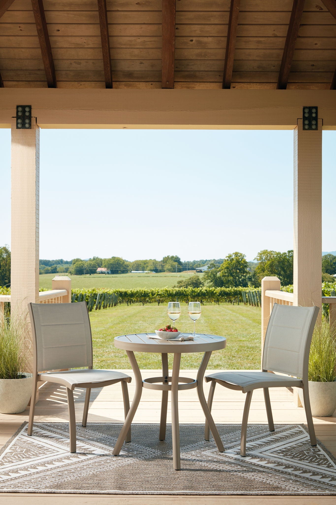 Mission Beach - Chairs With Table Set (Set of 3) - Beige