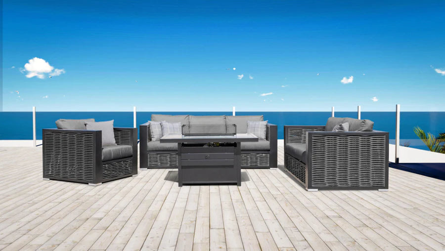 Chestnut Lux Sofa Collection With Sunbrella Fabric