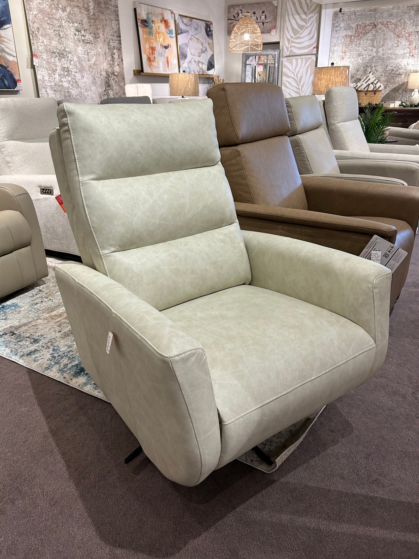 Elran Customizable M0062 Power Recliner in Fabric or Leather