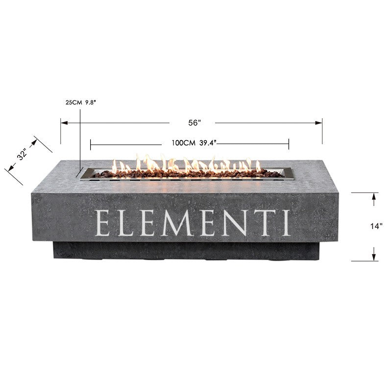 Elementi Hampton Fire Table