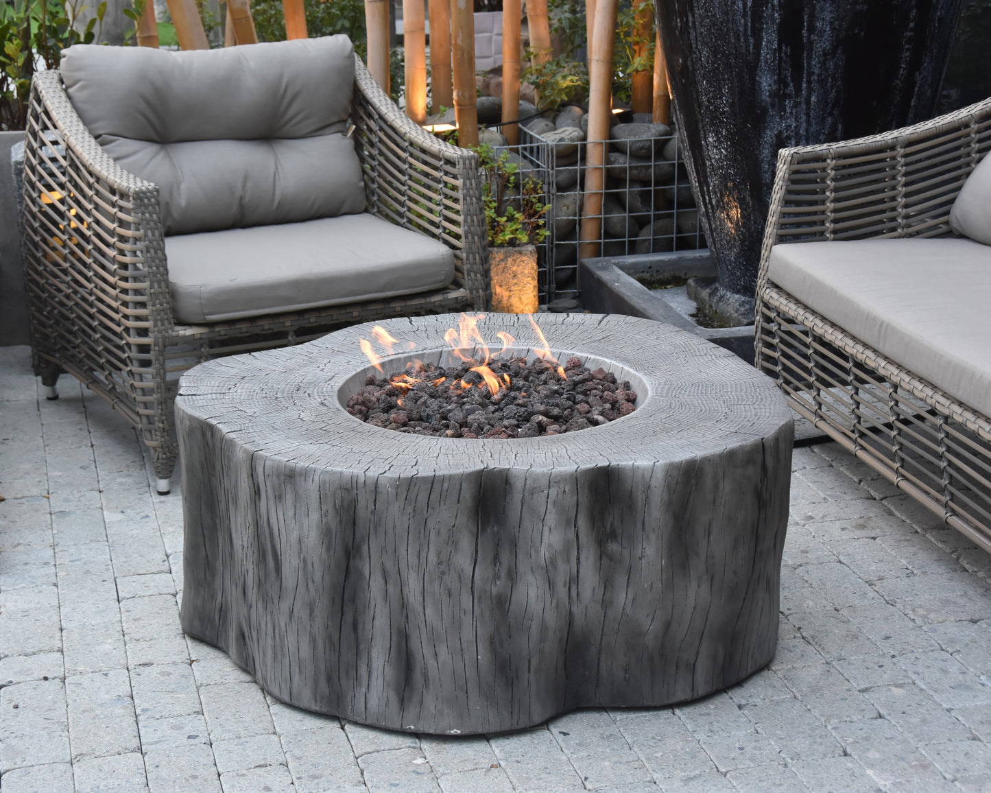 Elementi Manchester Fire Table in Classic Grey