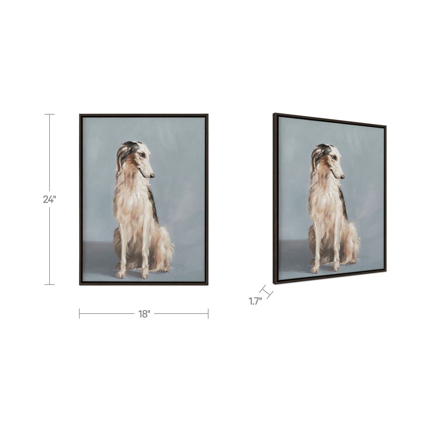 Blue - Framed Painting - Multicolor