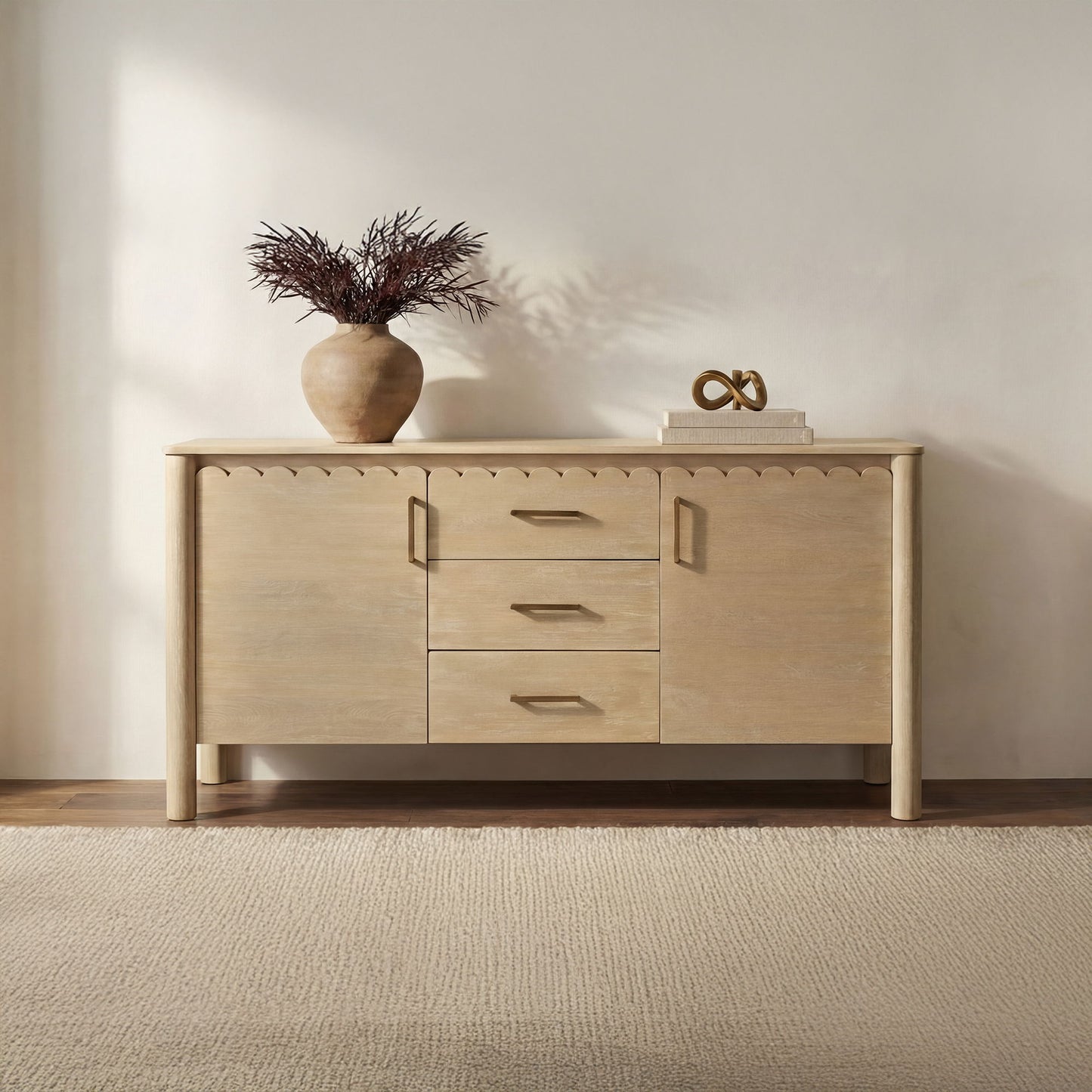 Wiley - 3 Drawer Sideboard - Natural