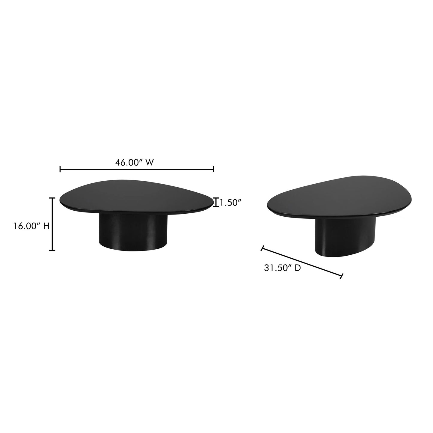 Eden - Coffee Table - Black Lacquer