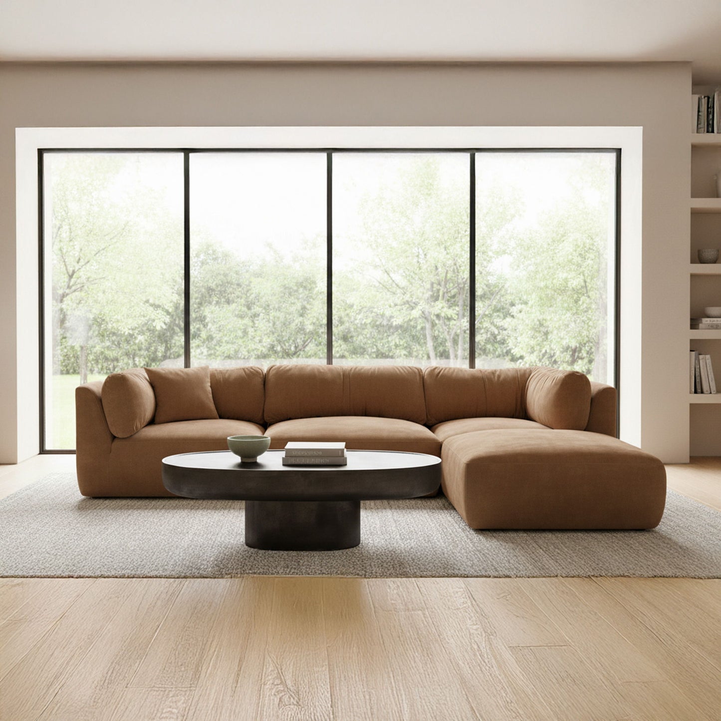 Matina - Classic L Modular Sectional - Taupe