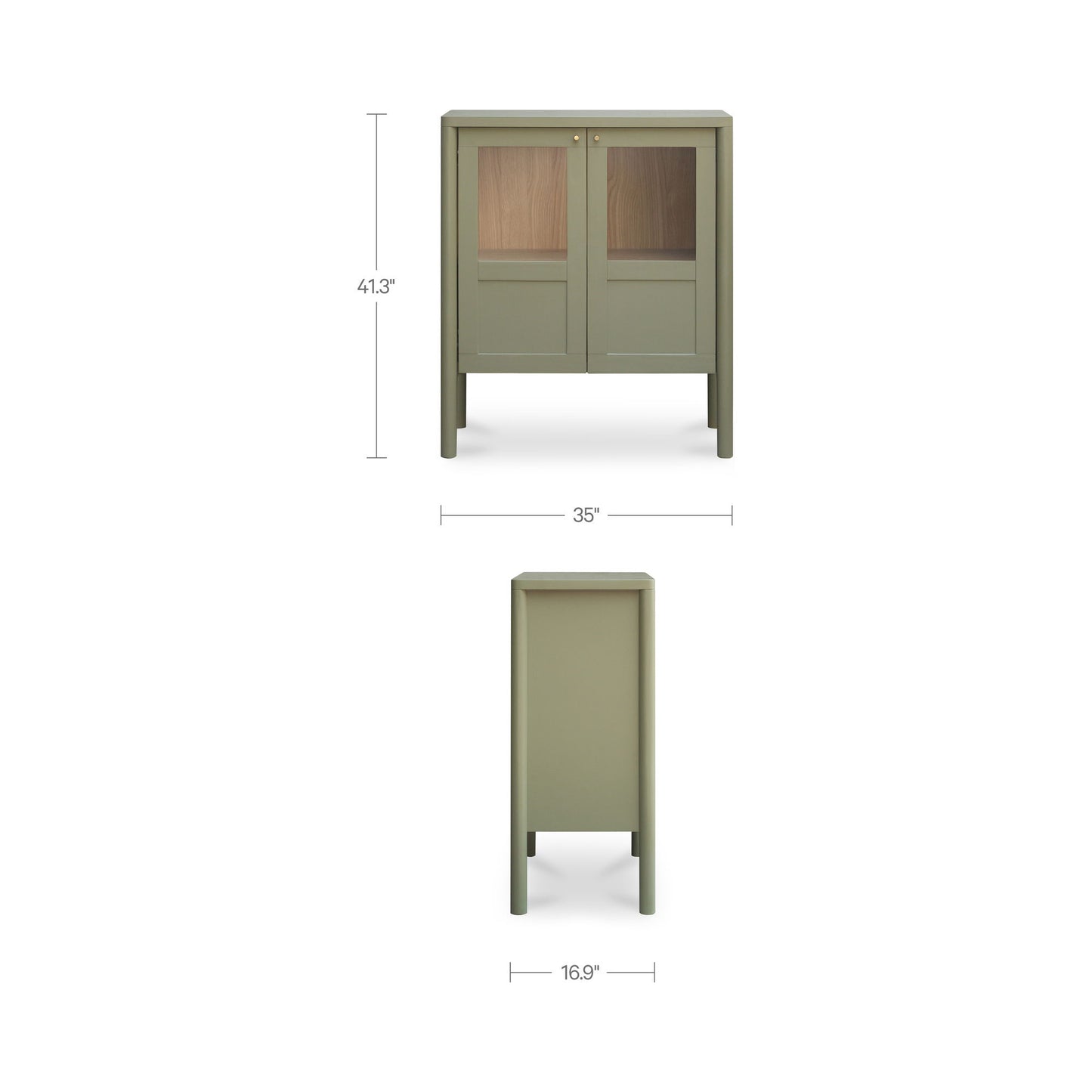 Hannah - Display Cabinet - Green