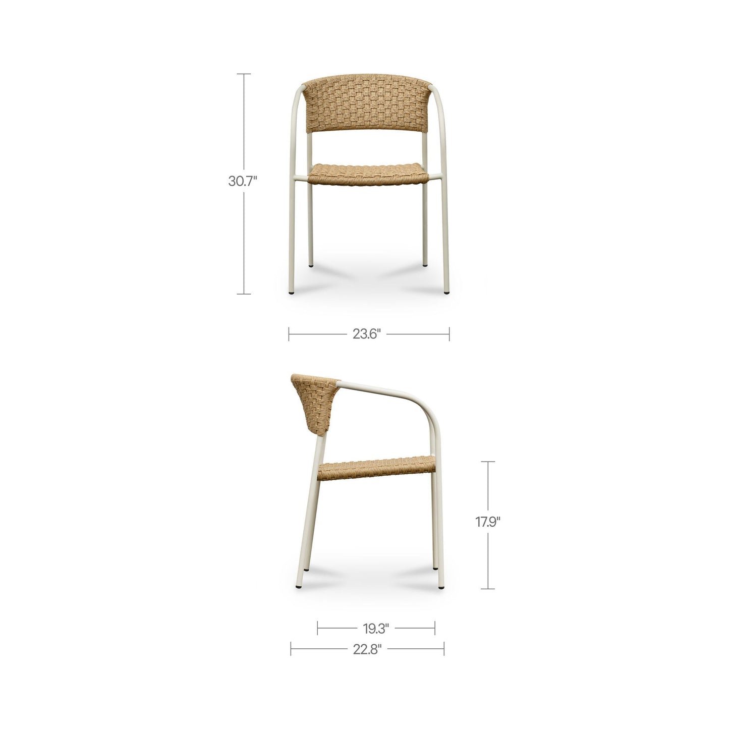 Zola - Outdoor Dining Chair (Set of 2) - Natural