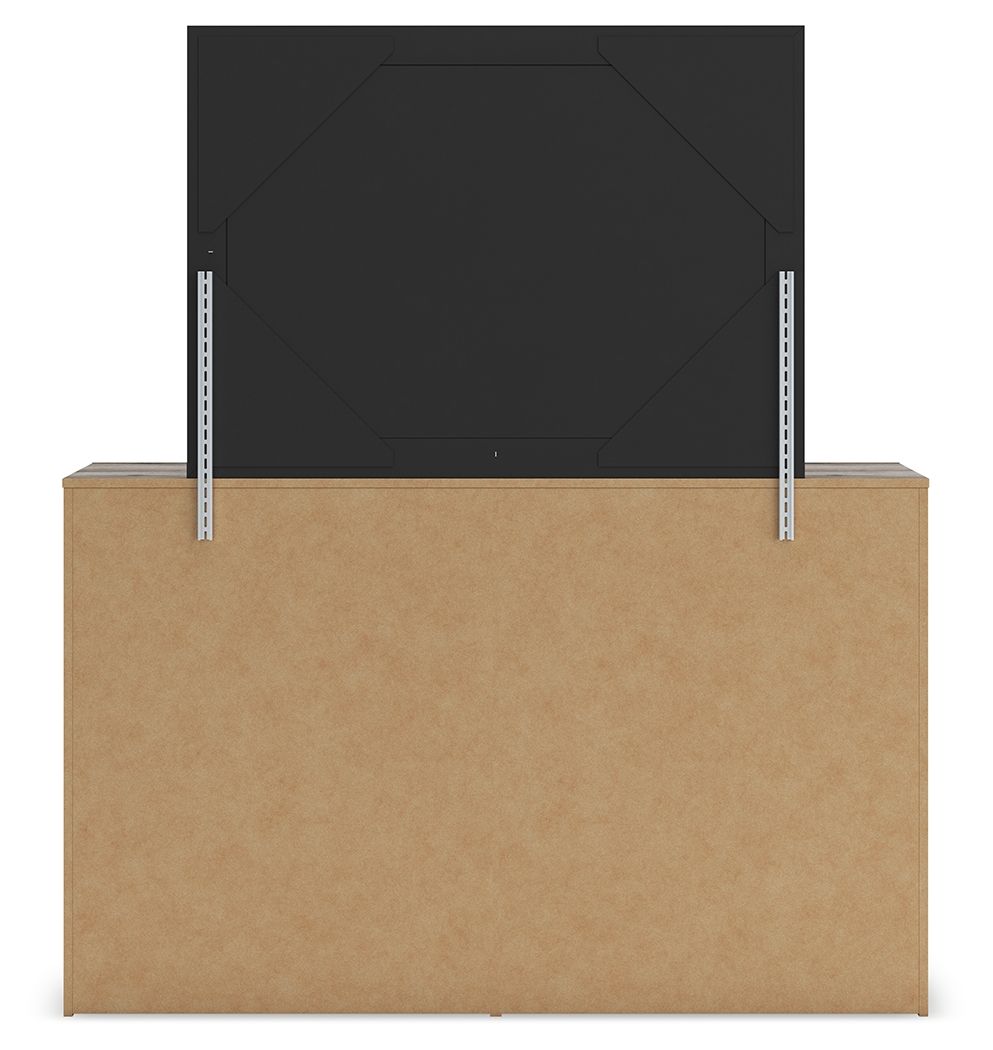 Graystorm - Brown Gray - Dresser And Mirror