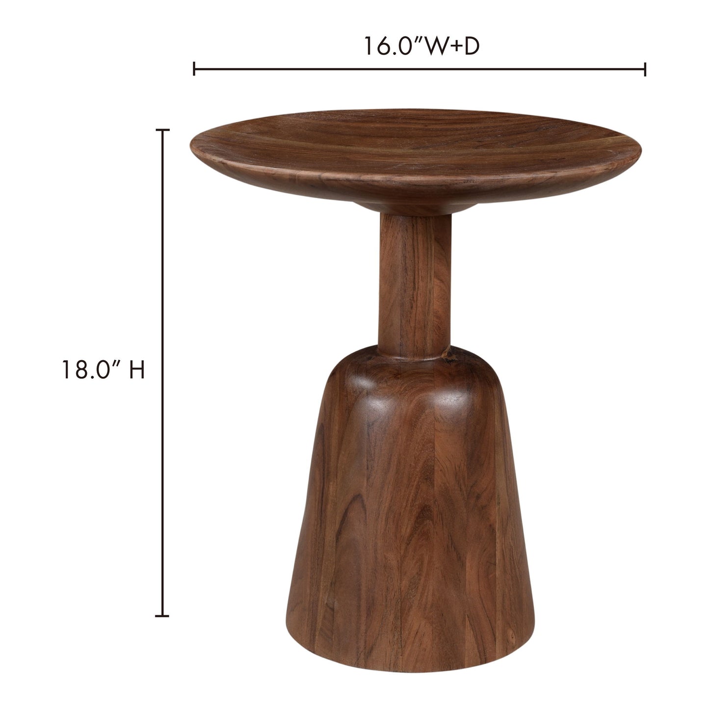 Nels - End Table - Dark Brown