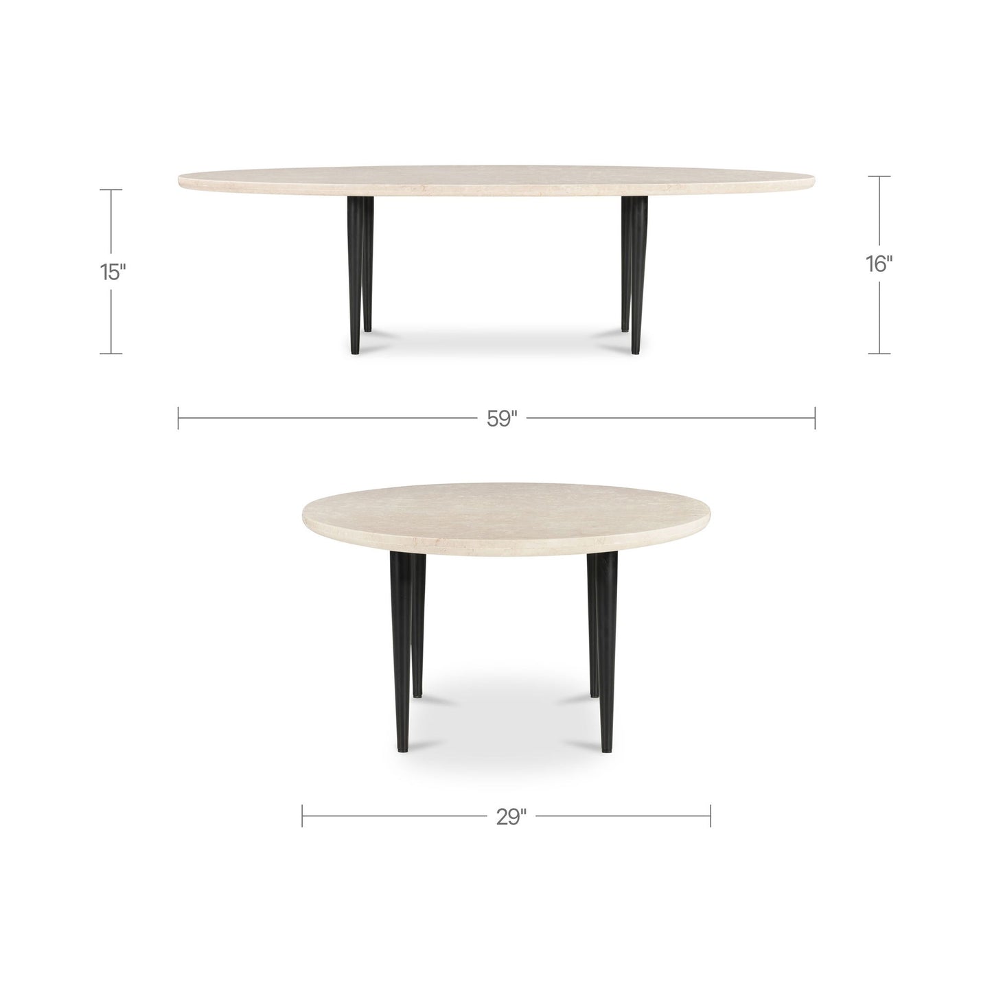 Winona - Coffee Table - Botticino Beige
