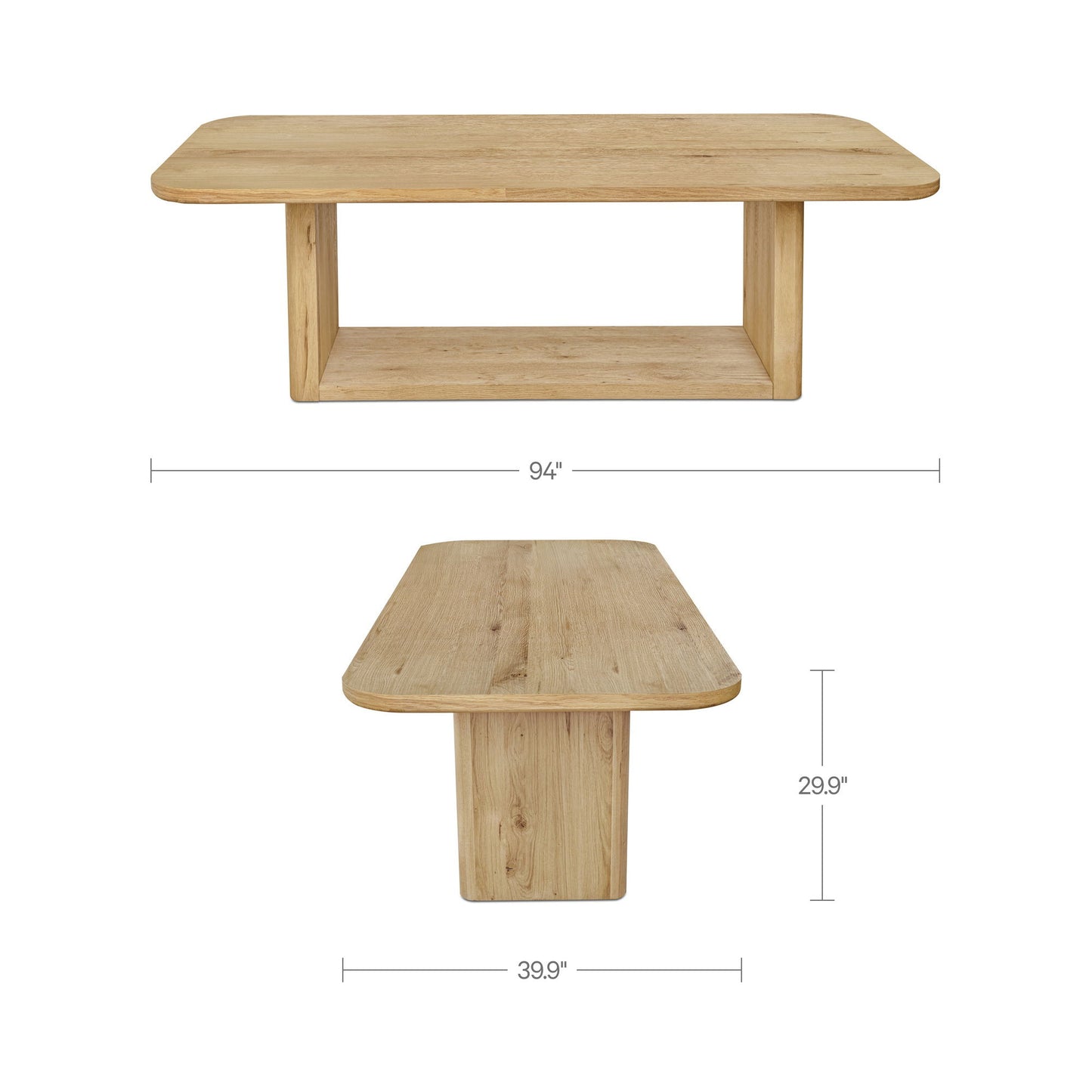 Blake - Dining Table - Rustic / Oak / Natural