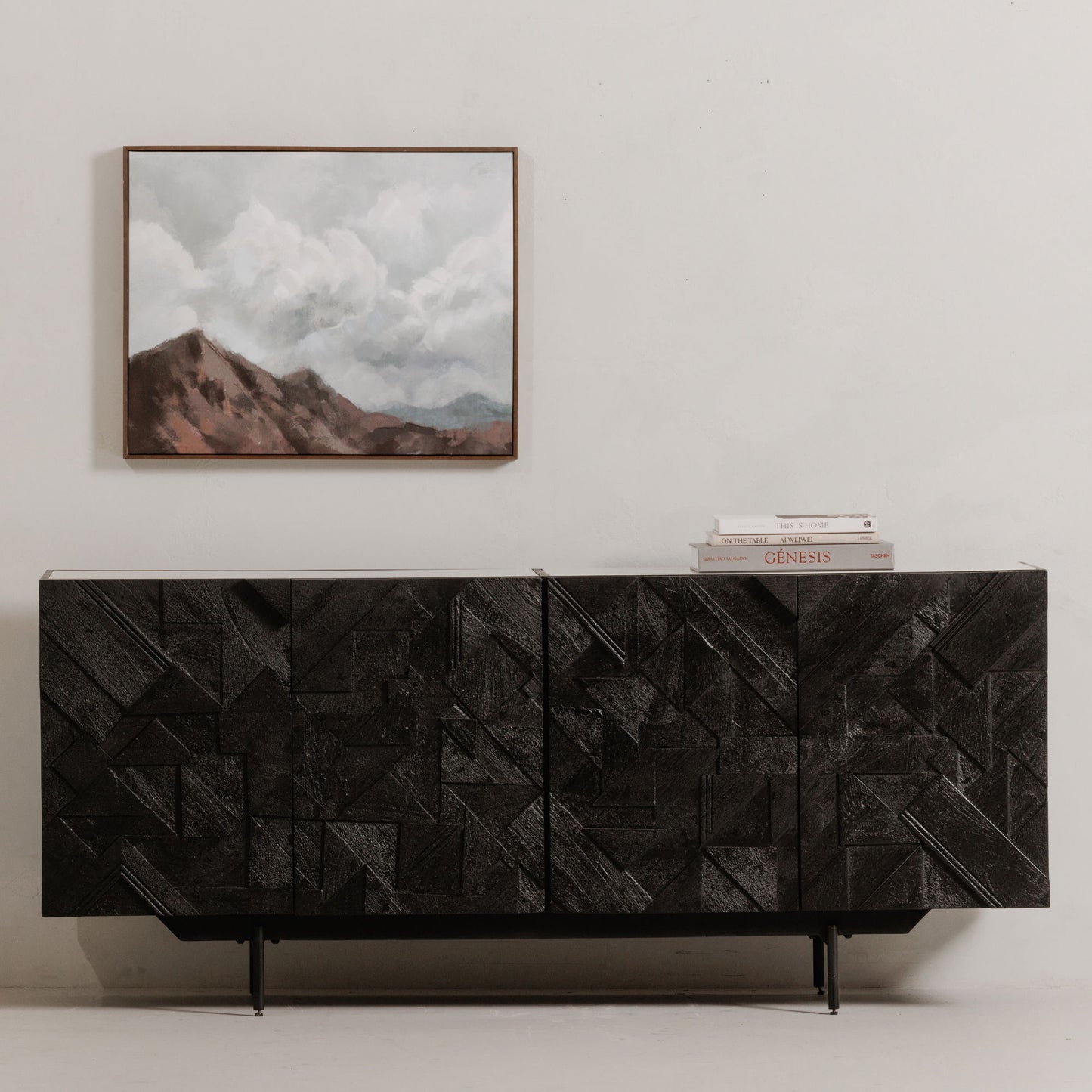 Kattan - Sideboard - Black - Wood