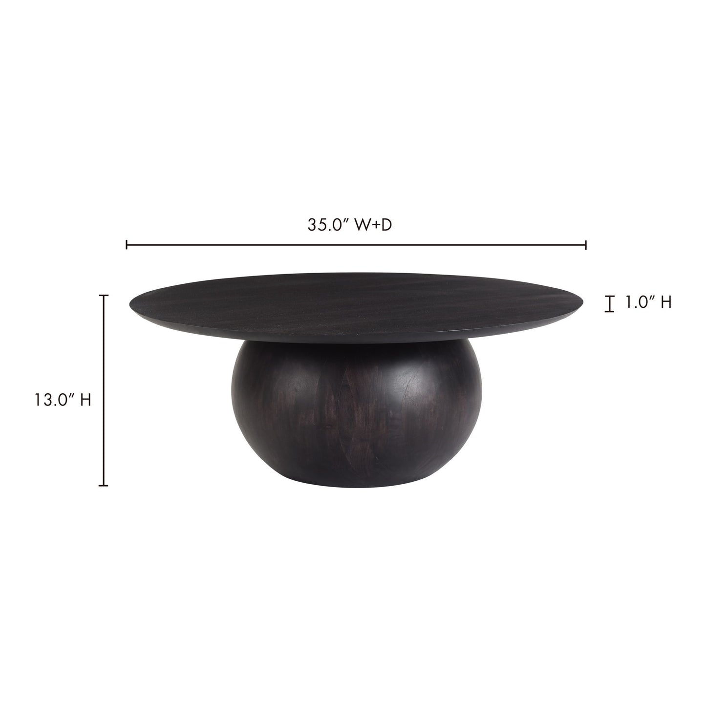 Bradbury - Coffee Table - Blackened Acacia