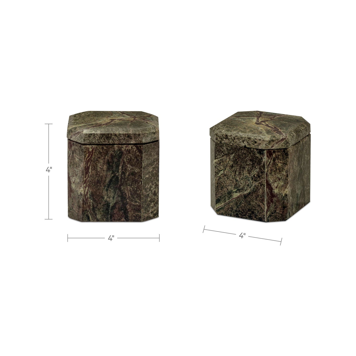 Forli - Marble Box - Rainforest Green